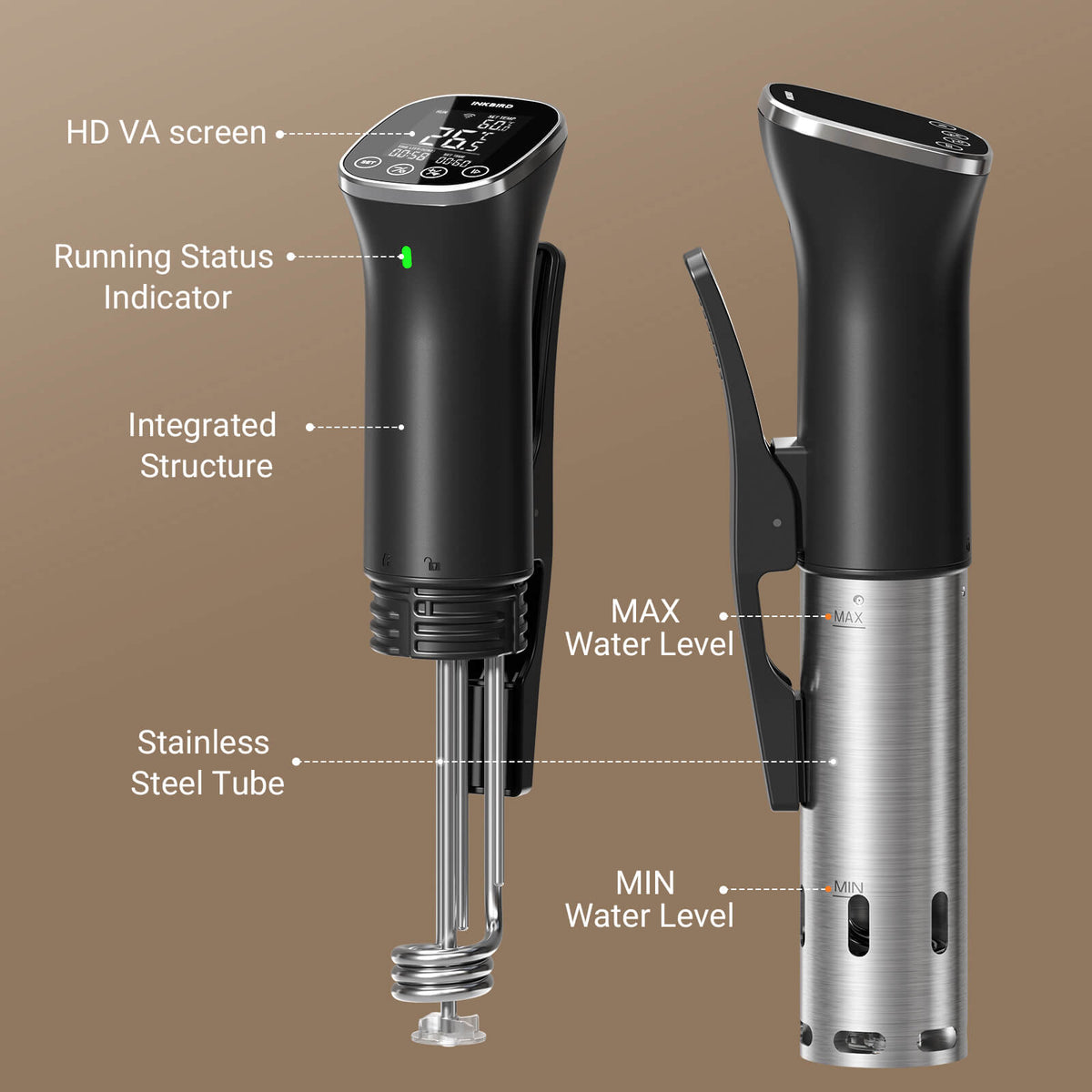WiFi & Bluetooth Sous Vide Cooker ISV-301-BW