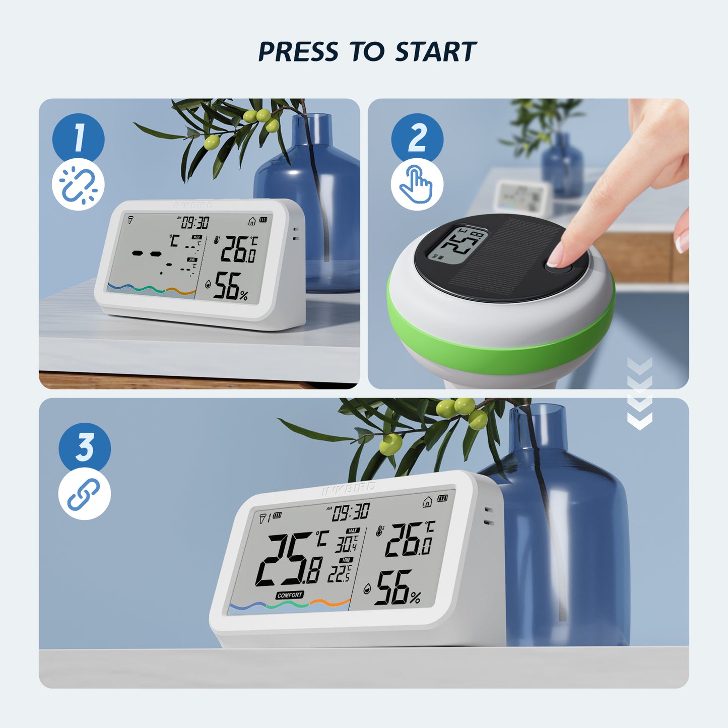 Remote Pool Thermometer Set IBS-P03R
