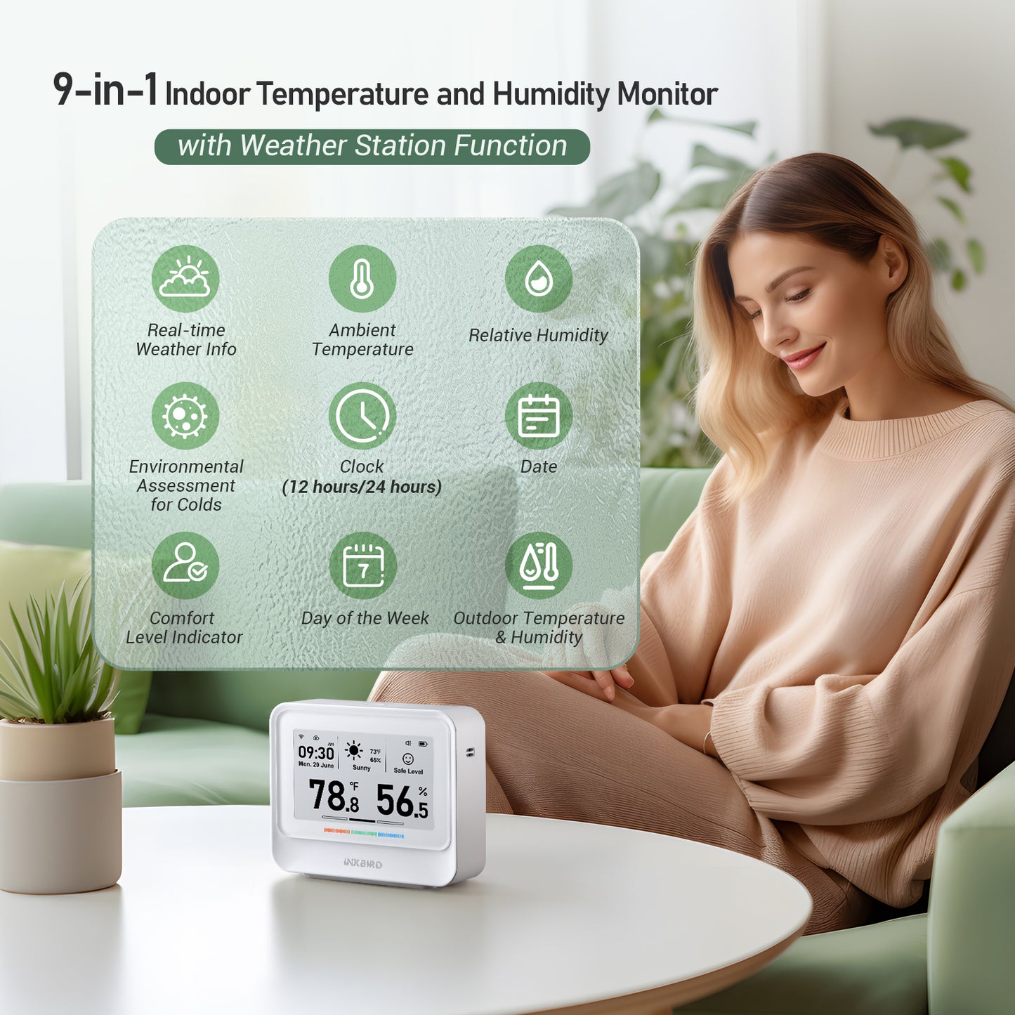 WiFi Hygrometer Thermometer IBS-TH5 WiFi