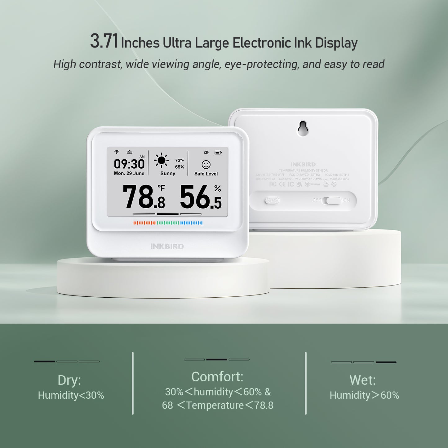 WiFi Hygrometer Thermometer IBS-TH5 WiFi