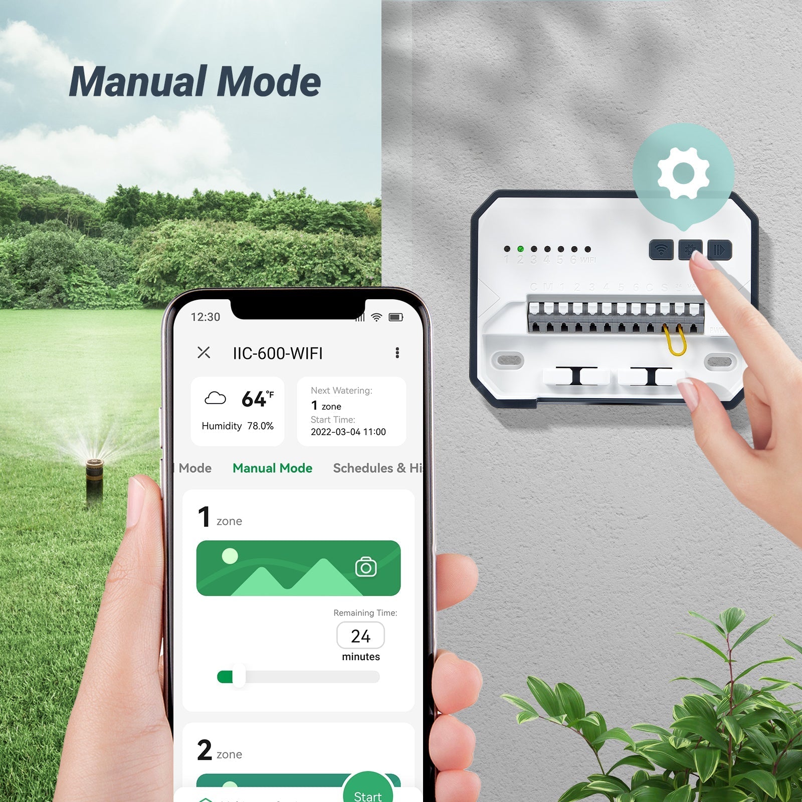 6 - Zone Sprinkler Controller IIC - 600 - WIFI - INKBIRD