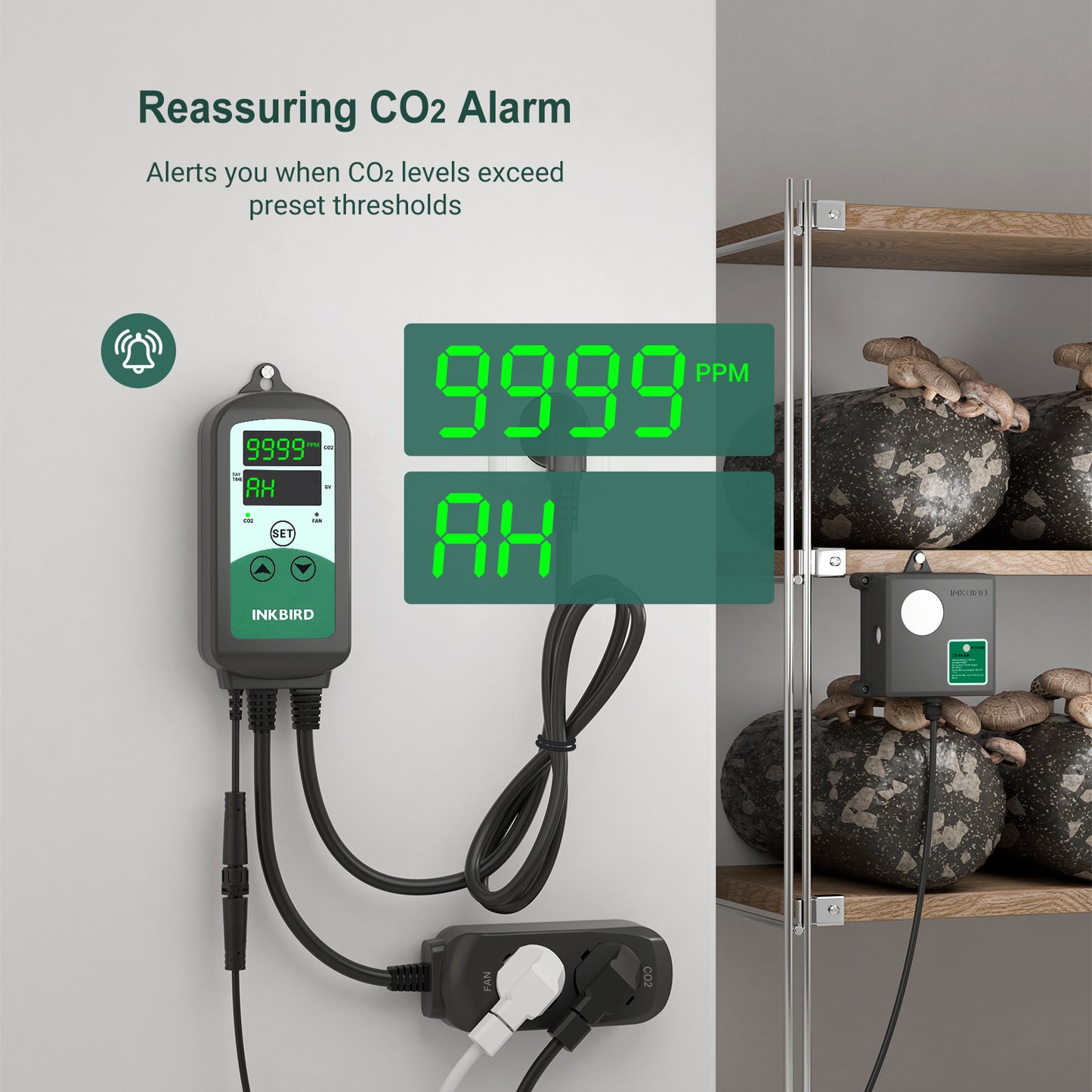 Programmable CO2 Controller Sensor ICC-510 with S01