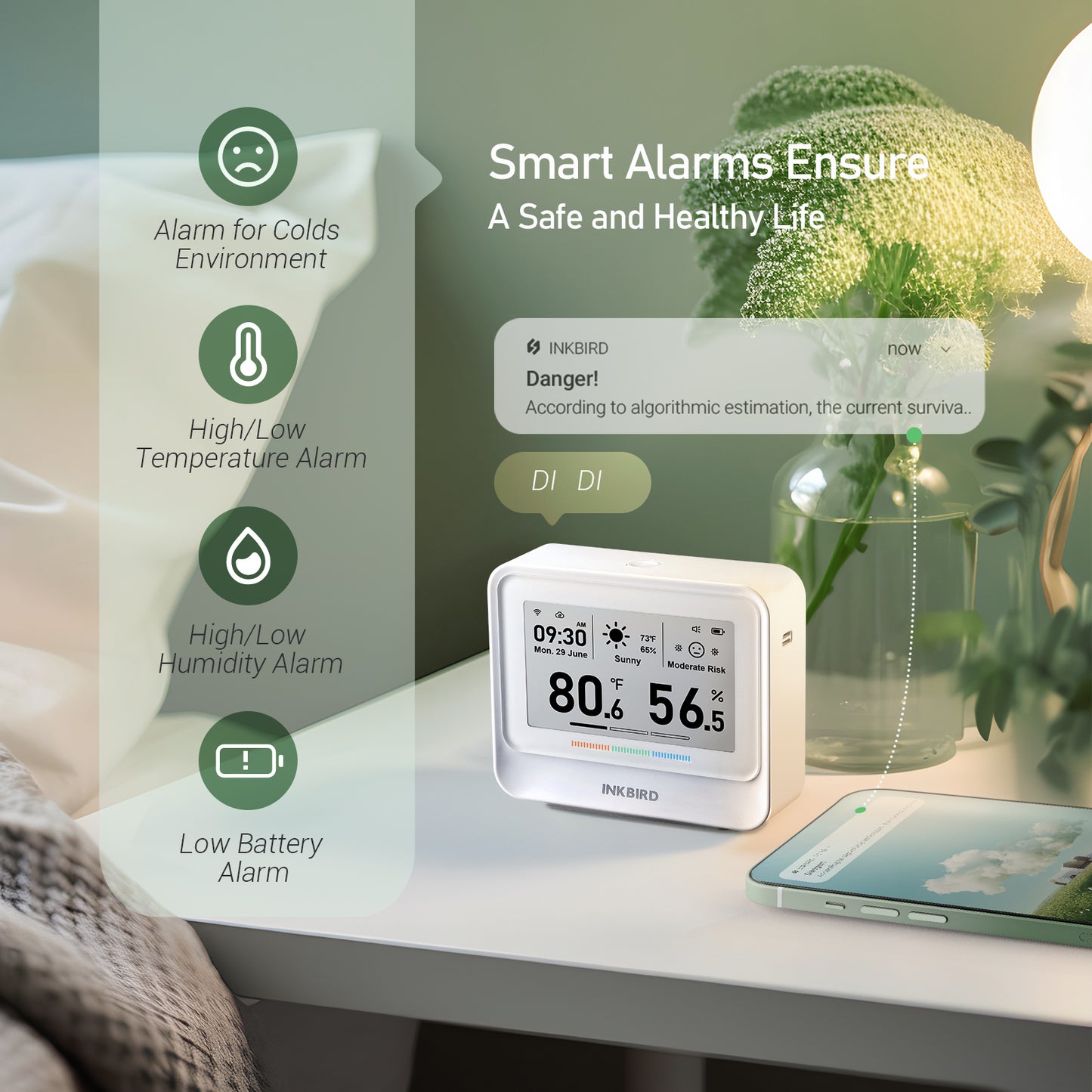 WiFi Hygrometer Thermometer IBS-TH5 WiFi