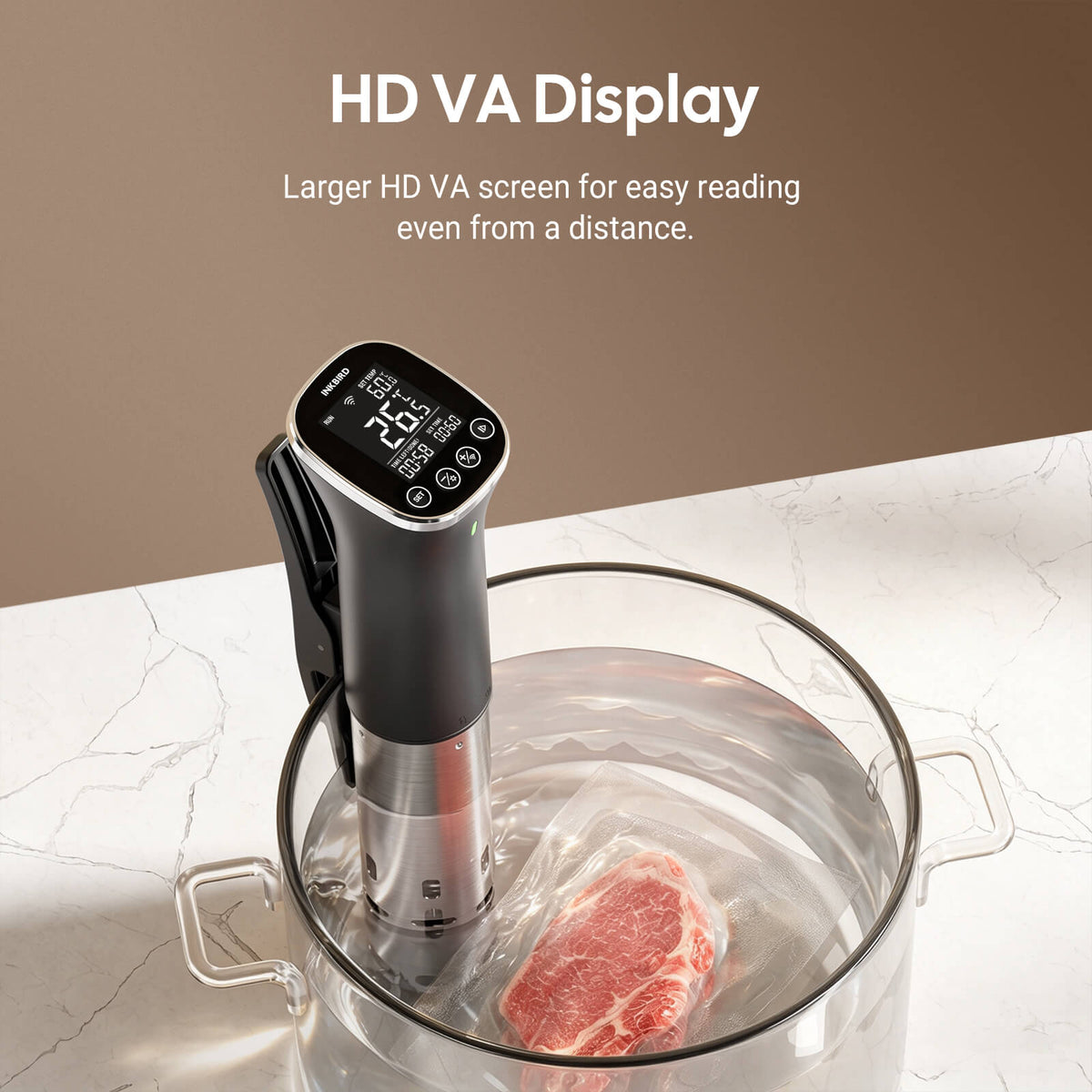 WiFi & Bluetooth Sous Vide Cooker ISV-301-BW