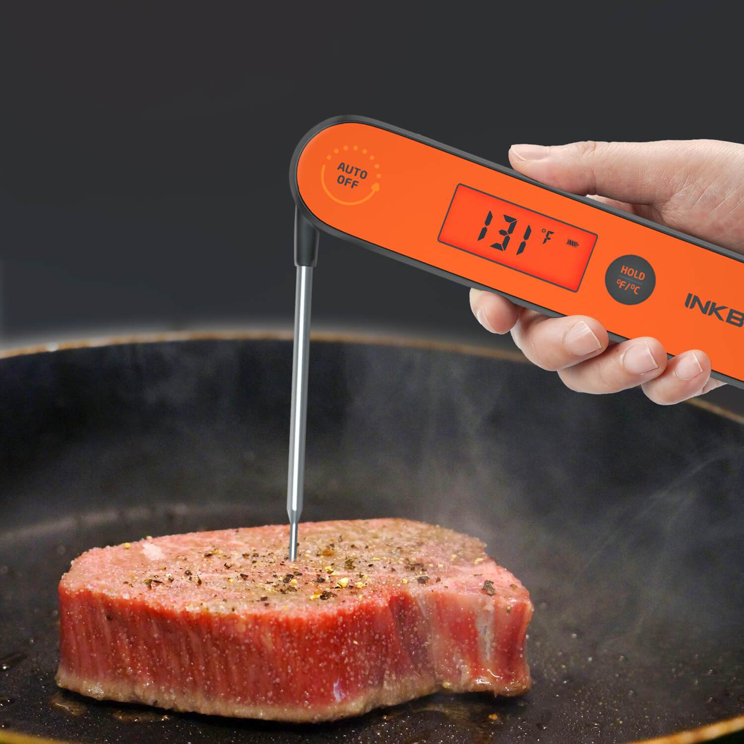 Termómetro de parrilla WiFi IBBQ-4T con 4 sondas para carne y termómetro de lectura instantánea impermeable IHT-1P
