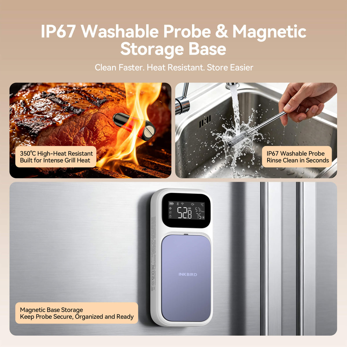 Sub-1G Meat Thermometer INT-31E-RW