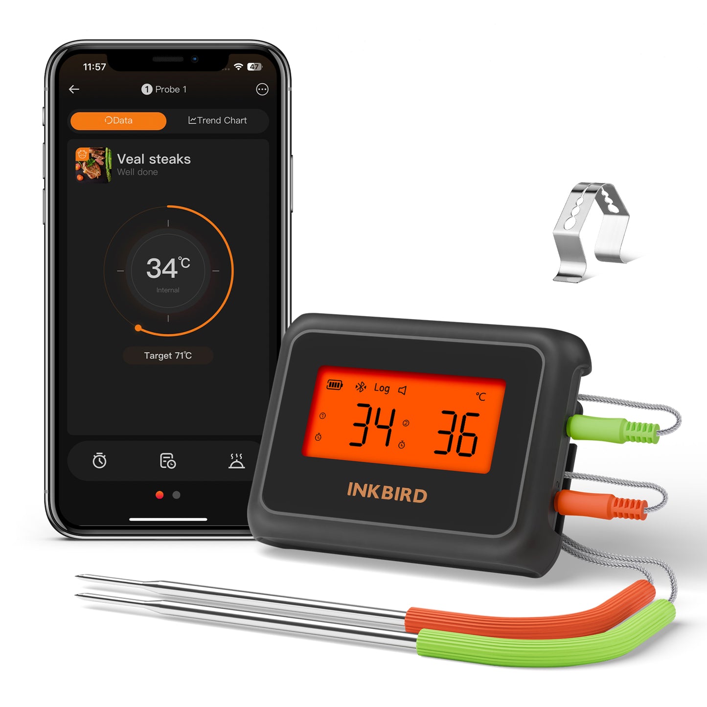 Bluetooth-Grillthermometer IDT-22-B