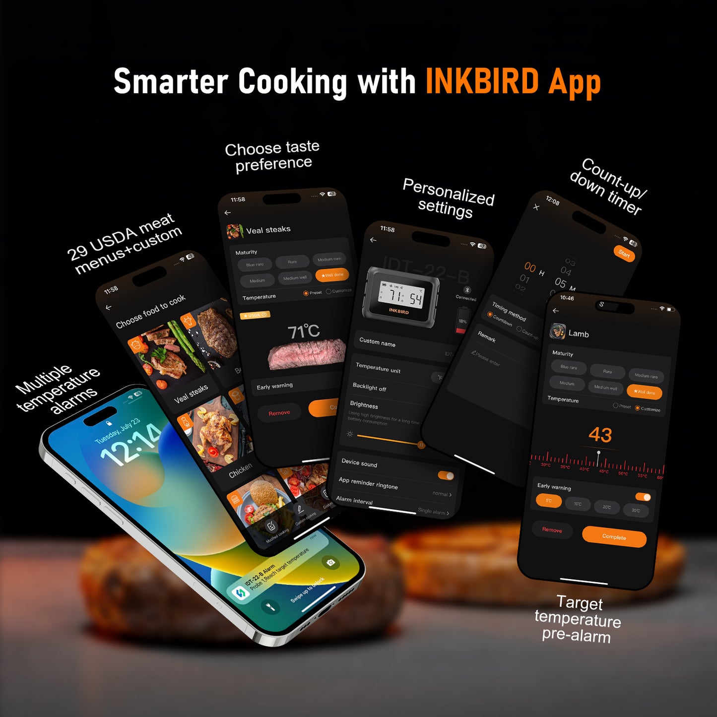 Bluetooth-Grillthermometer IDT-22-B