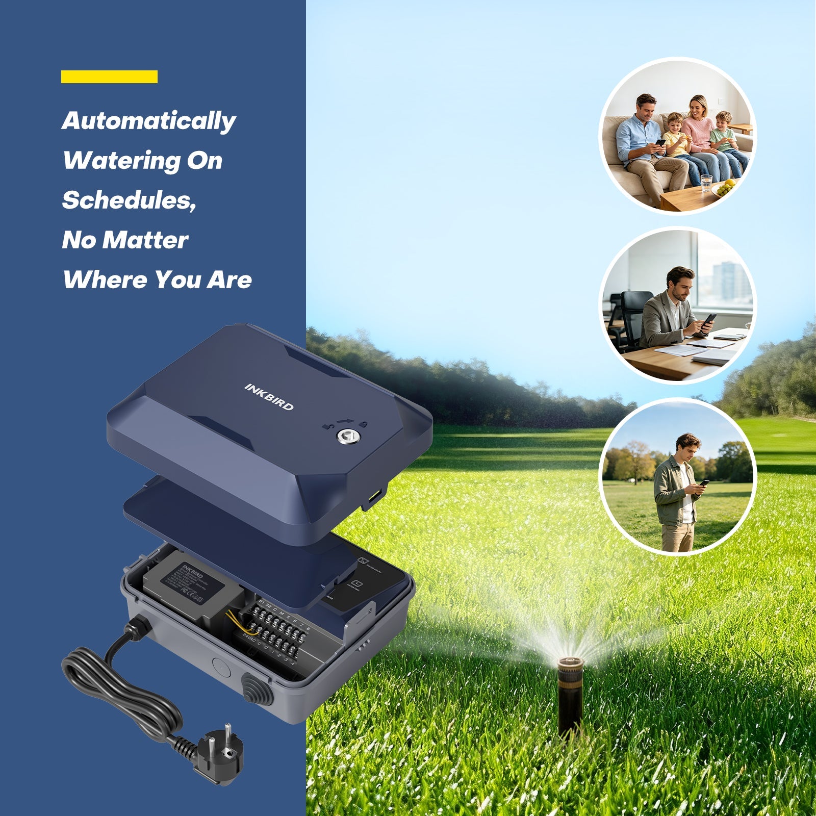 16-Zone Independent Control Sprinkler Controller IICO-1600-WIFI