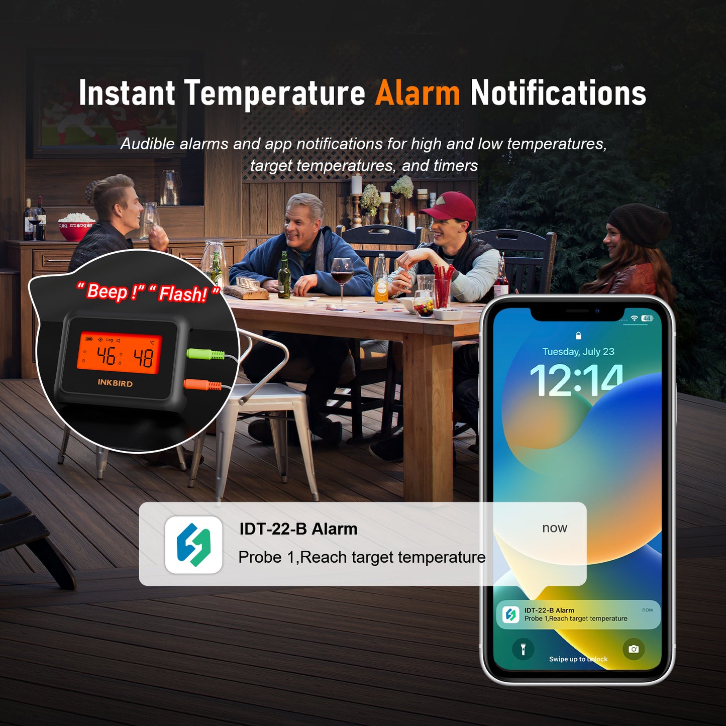Bluetooth-Grillthermometer IDT-22-B