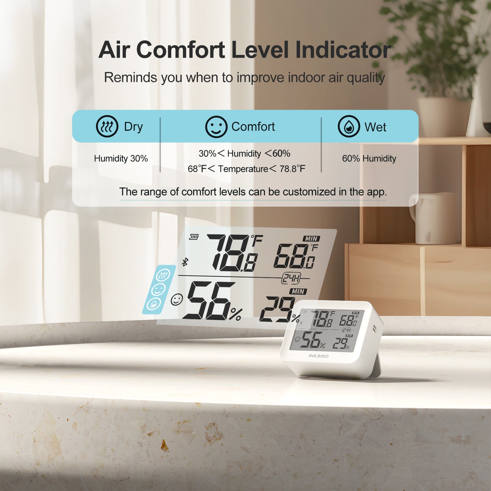 Bluetooth Hygrometer Thermometer ITH - 13 - B - INKBIRD
