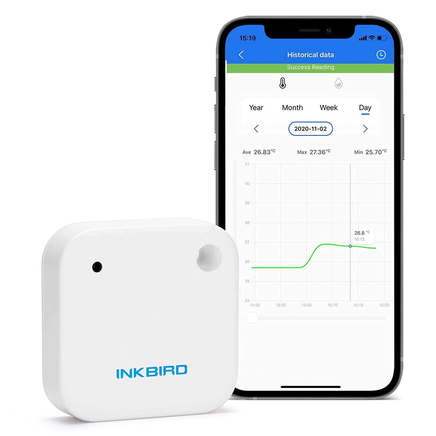 Bluetooth Temperature and Humidity Sensor IBS - TH2 - INKBIRD
