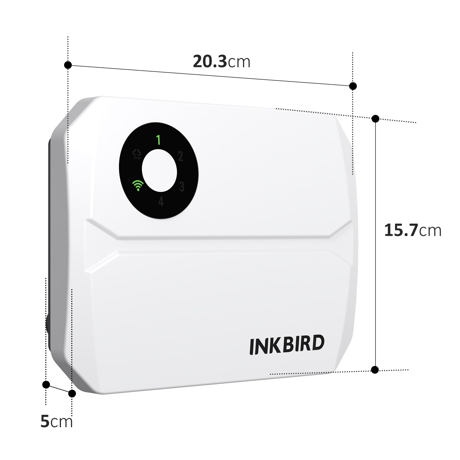 IIC-400-WIFI Sprinkler Controller Dimension