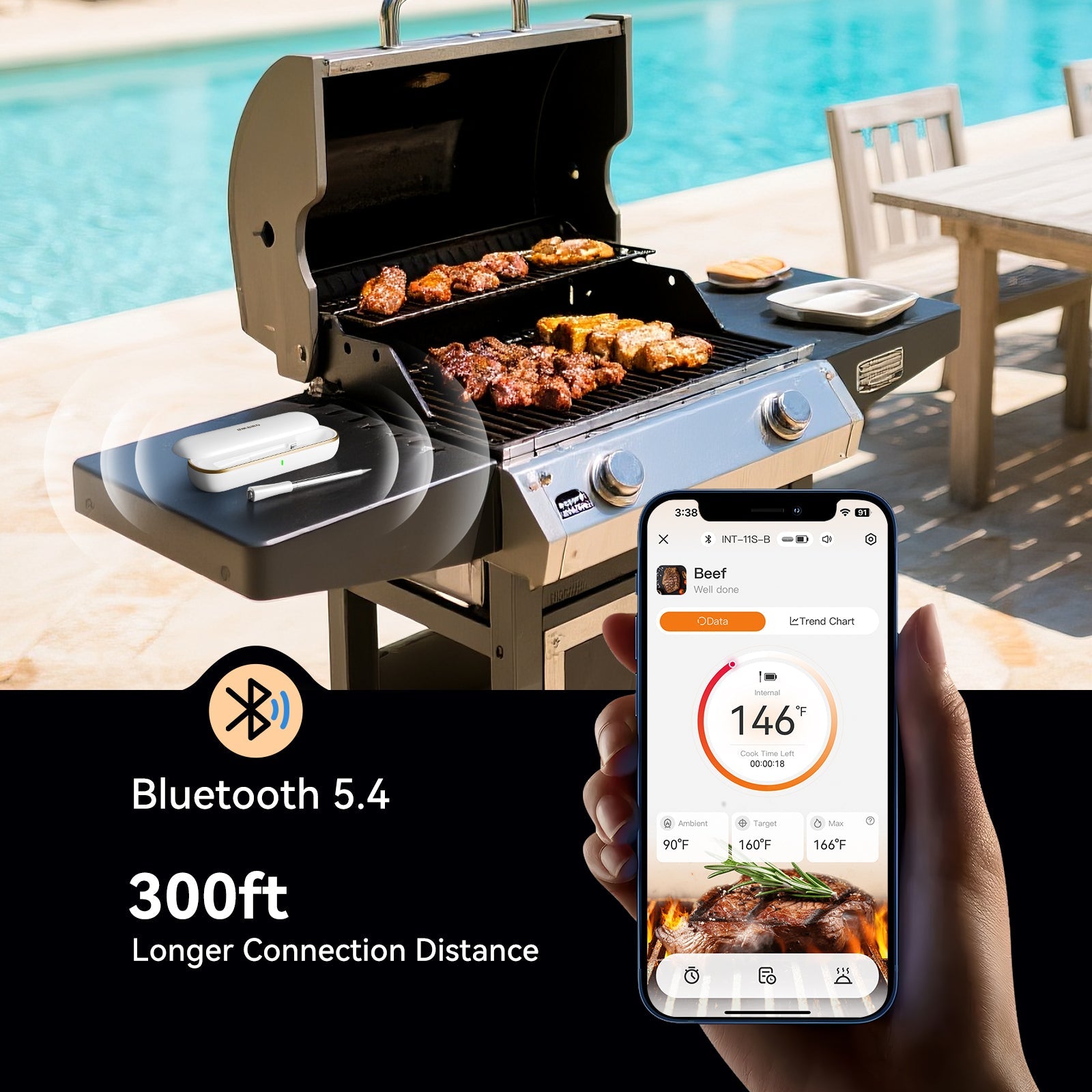 INT-11S-B Bluetooth Connection Distance