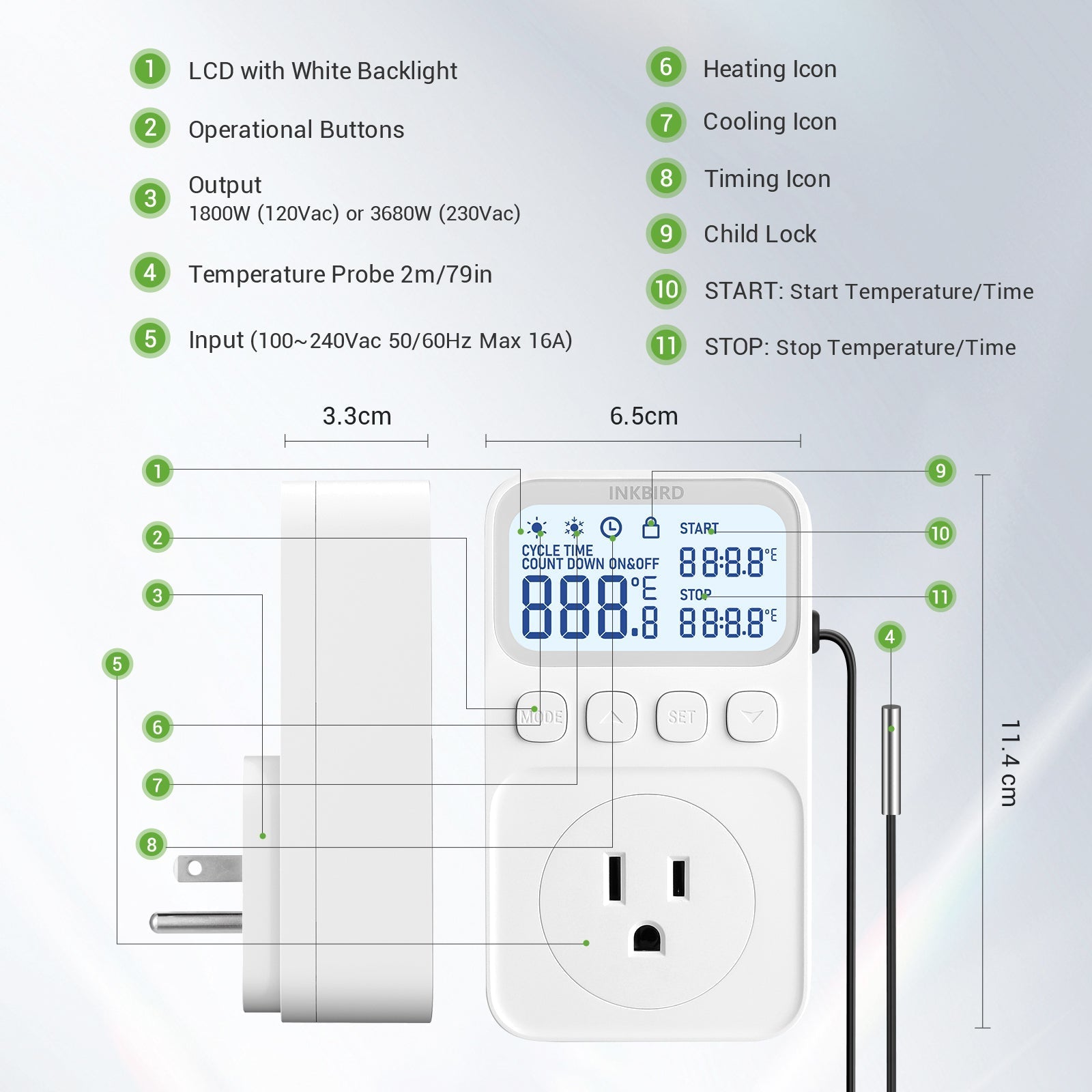Temperature Controller C226T - INKBIRD
