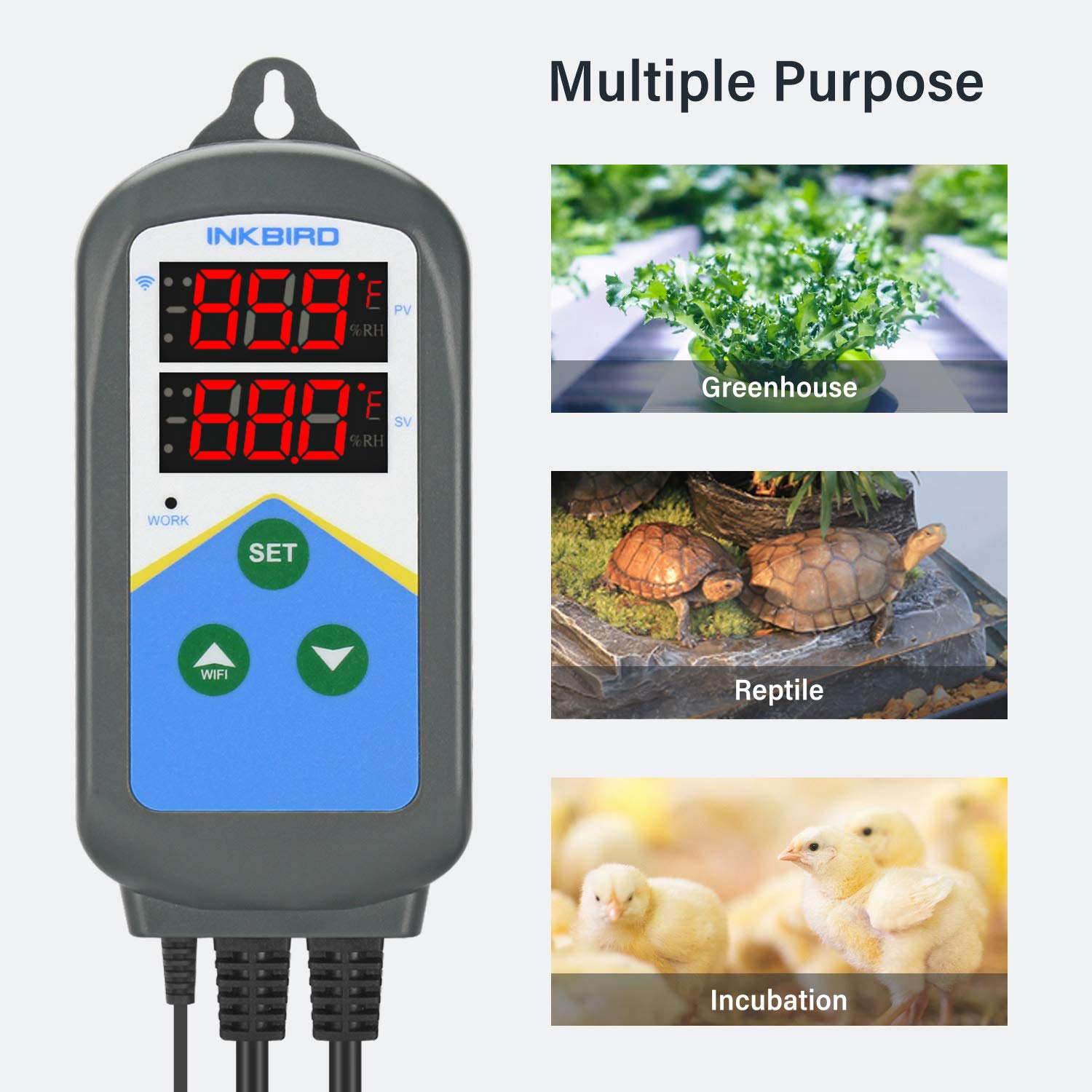 Wi - Fi Temperature Controller ITC - 306T - WIFI - INKBIRD