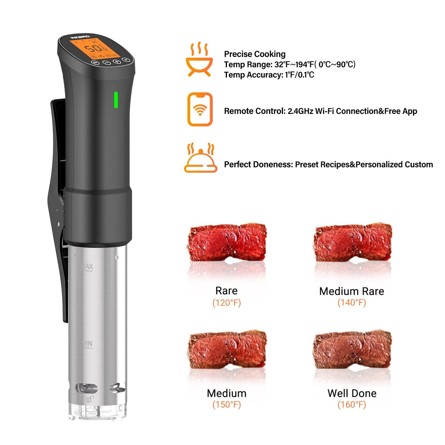 WLAN-Sous-Vide-Garer ISV-200W