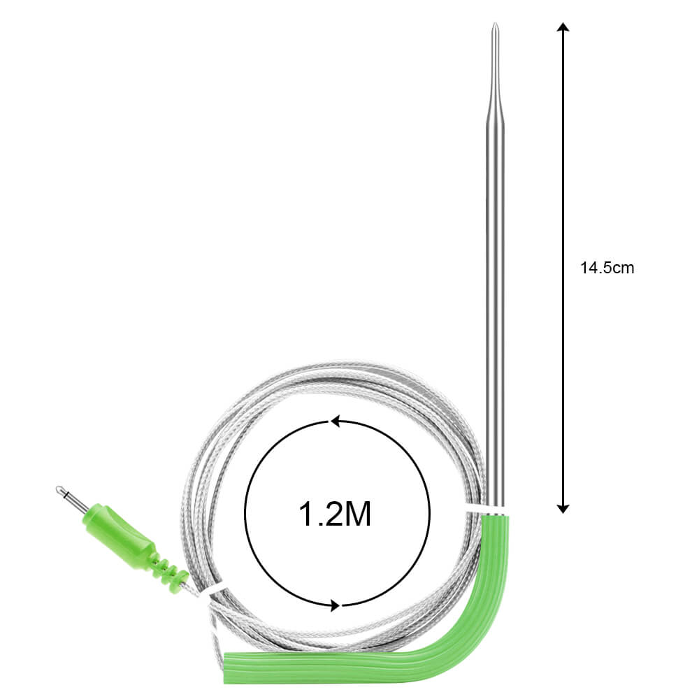 Stainless Oven Probe or Meat Probe Replacement for Wifi thermometer IBBQ-4BW