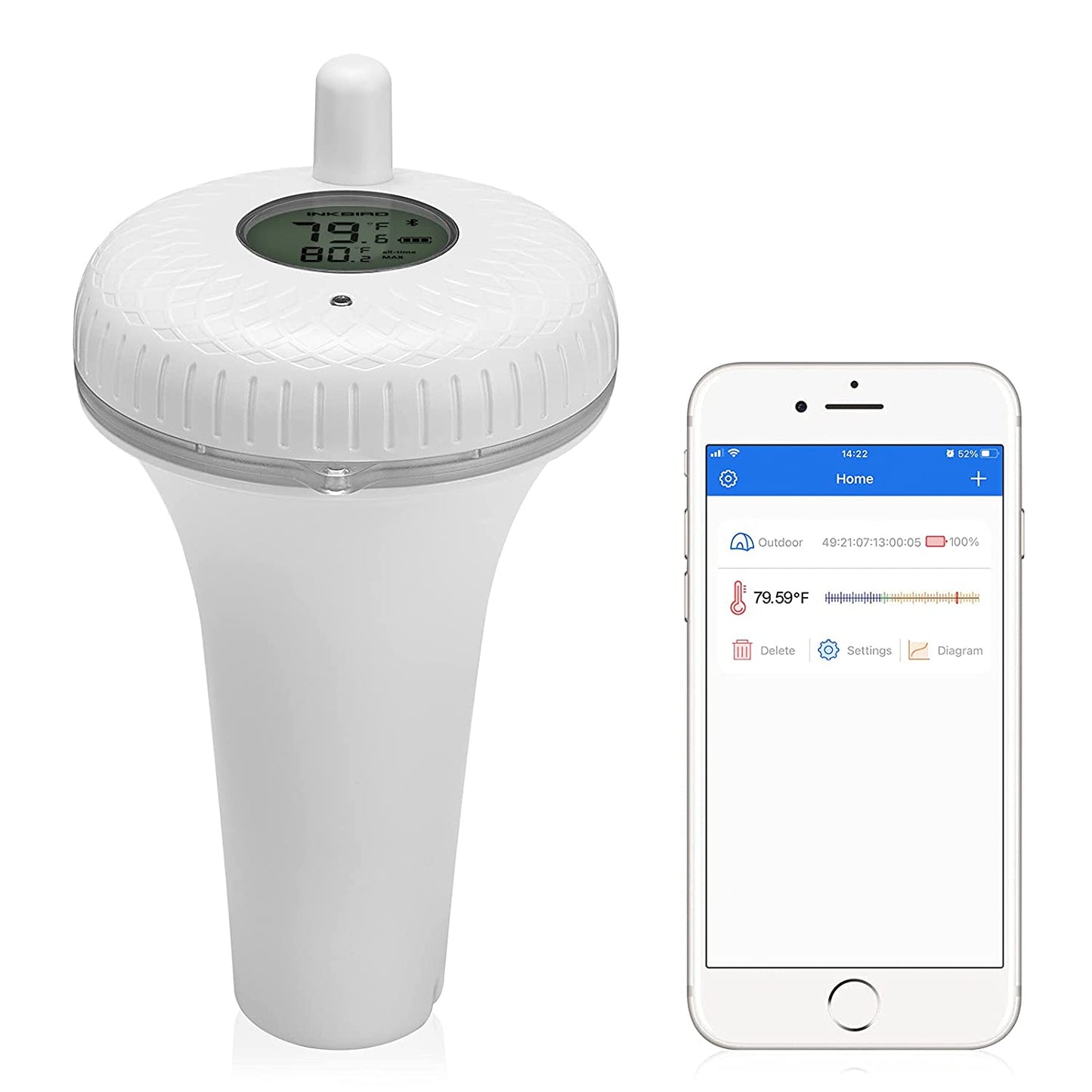 Bluetooth-Poolthermometer IBS-P01B