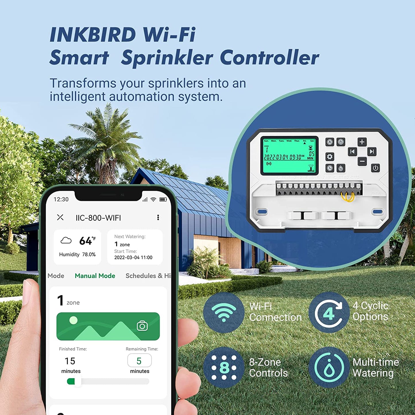 Smart Sprinkler Controller IIC-800-WIFI