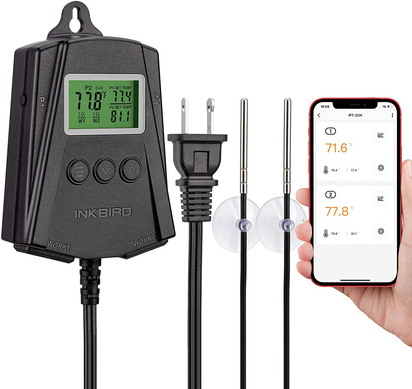 Wi-Fi Reptile Thermostat IPT-2CH