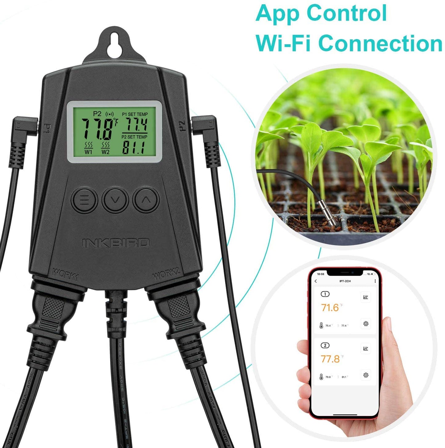 Wi-Fi Reptile Thermostat IPT-2CH