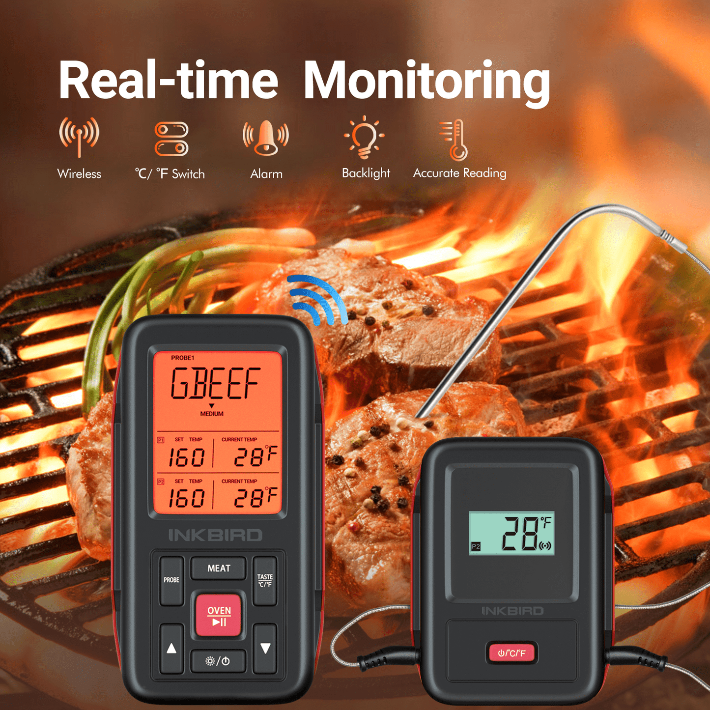 Kabelloses Fleischthermometer IRF-2SA