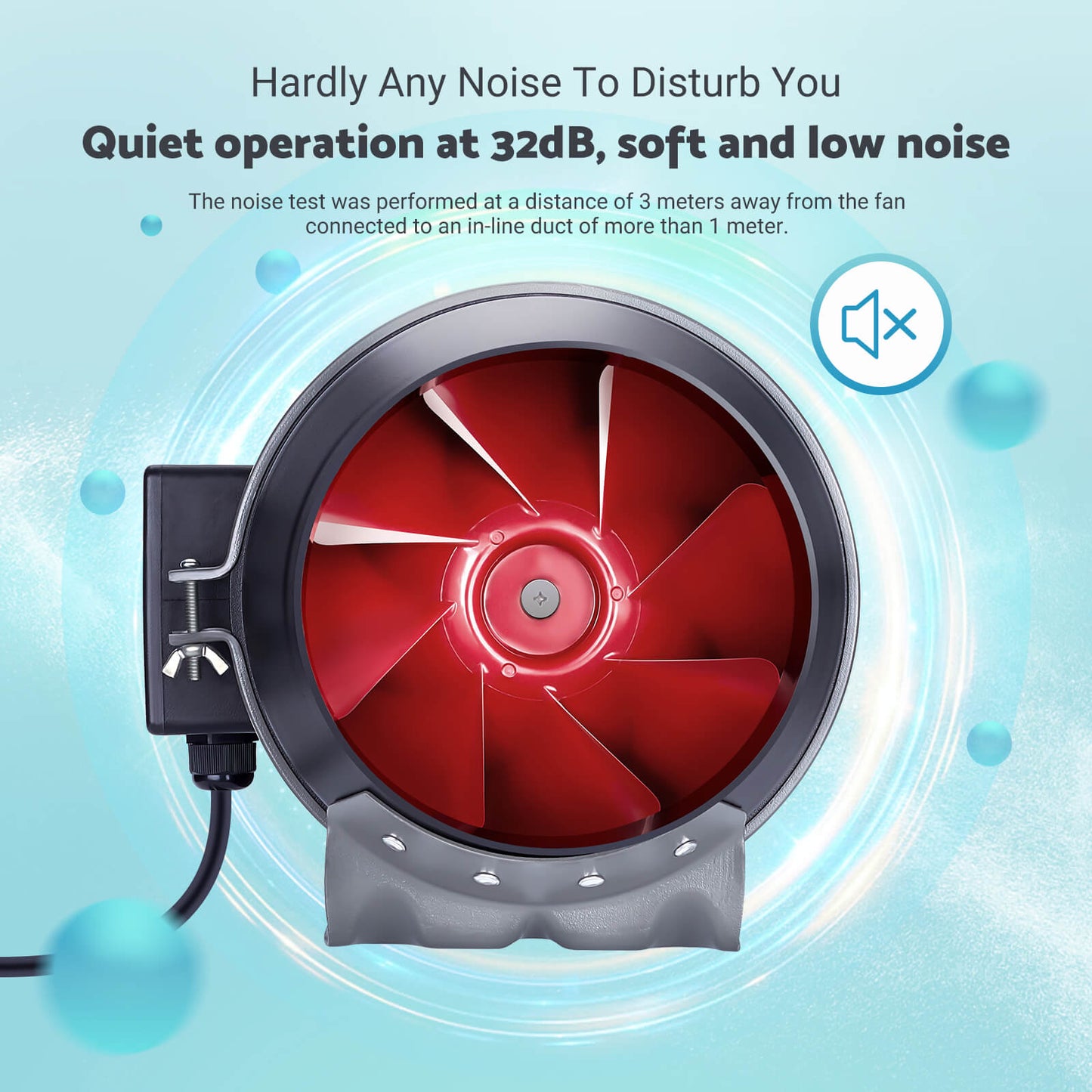 IVC-001W Inline-Kanalventilator mit Smart Controller