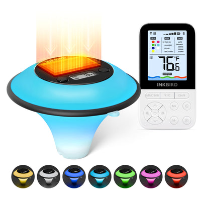 Solar Pool Thermometer IBS-P05R mit Umgebungslicht