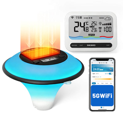 Solar Pool Thermometer IBS-P05R with Ambient Light