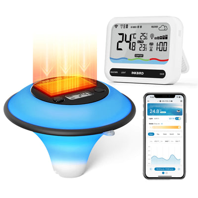 Solar Pool Thermometer IBS-P05R with Ambient Light