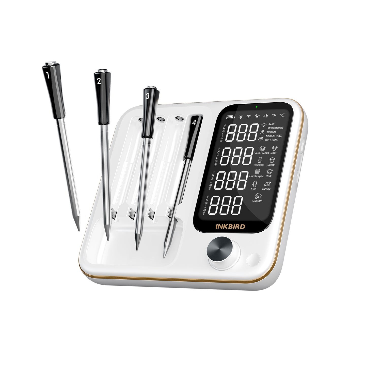 WiFi & Bluetooth Meat Thermometer INT-14-BW