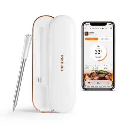 CTI-Certified Multi-Sensor Bluetooth Meat Thermometer INT-11S-B