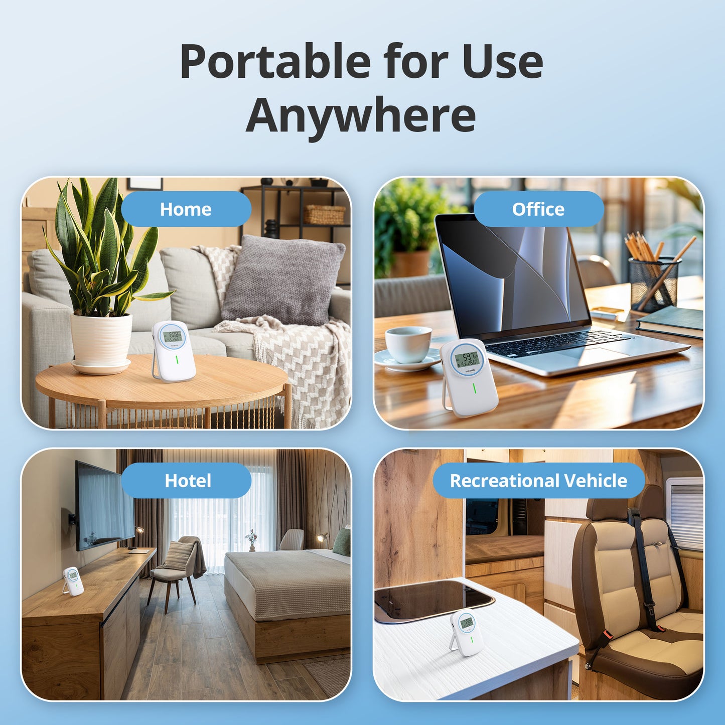 Bluetooth 3-in-1 Indoor Air Quality Monitor IAM-T2