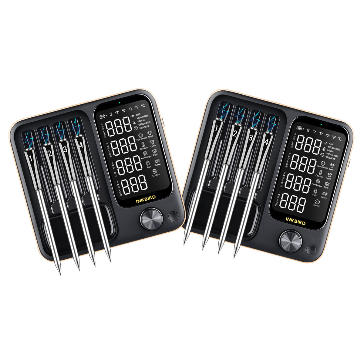 WiFi & Bluetooth Meat Thermometer INT-14-BW