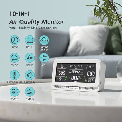 Wireless 10-in-1 Air Quality Monitor IAQM-129-W