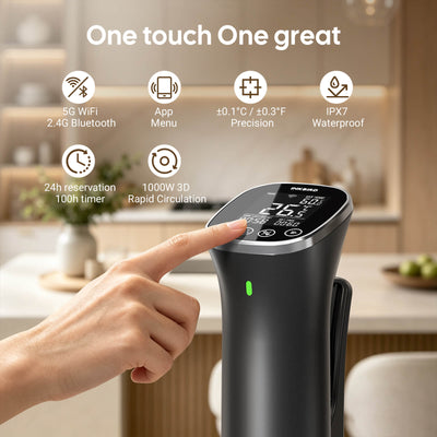 WiFi & Bluetooth Sous Vide Cooker ISV-301-BW