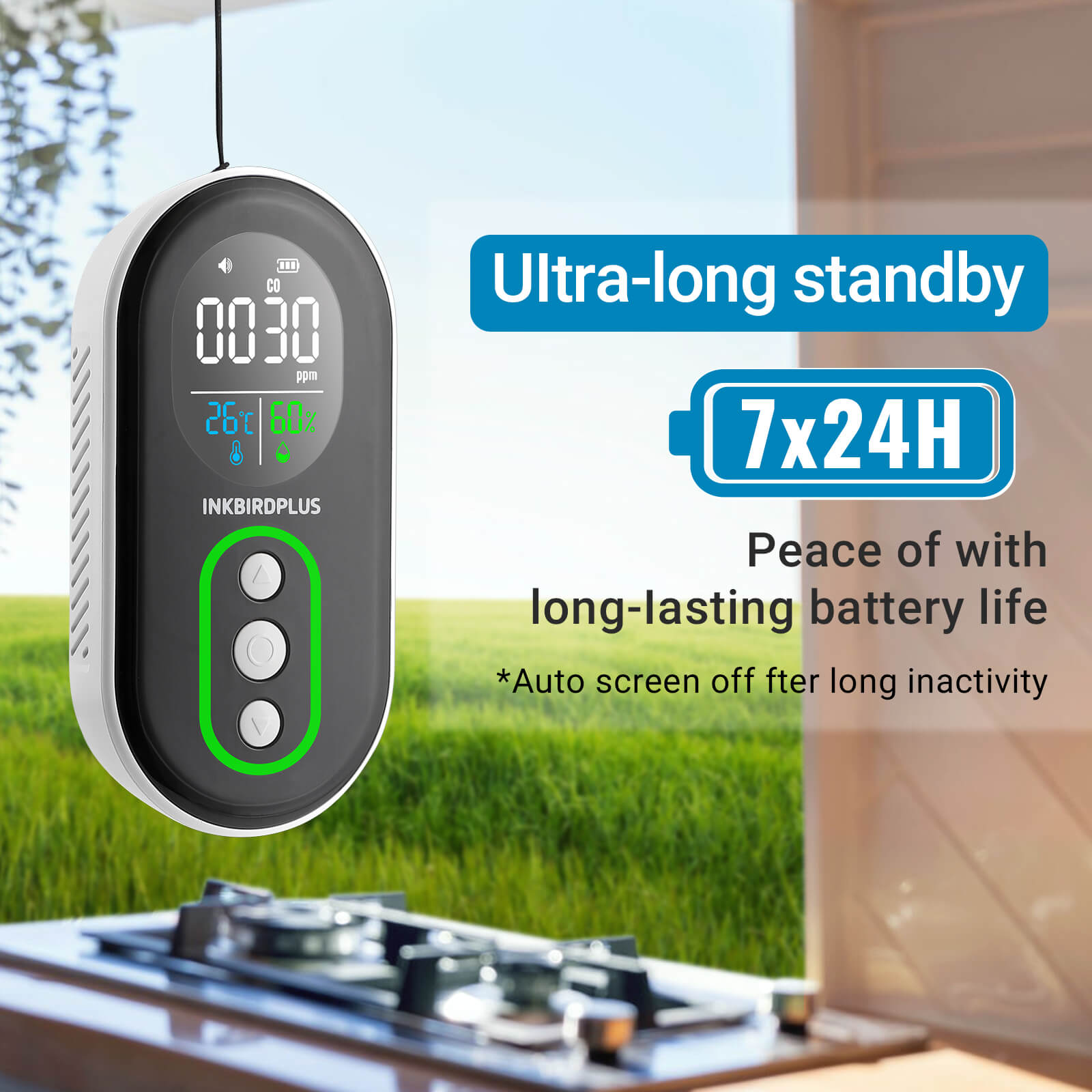 3-in-1 Portable CO Detector PTH-26D