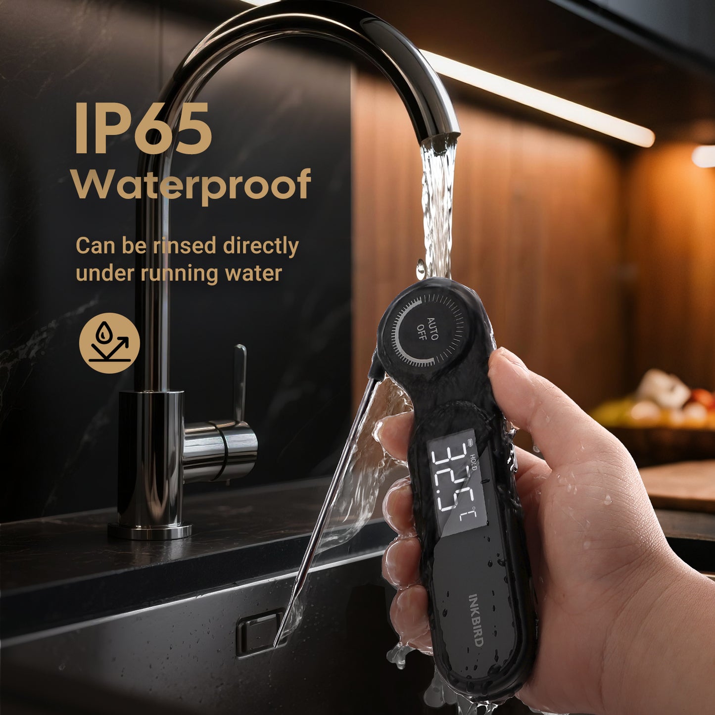 0.5 Seconds Rechargeable Instant Read Meat Thermometer IHT-21K