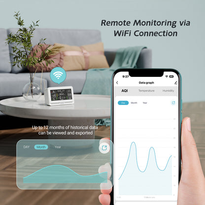 Wireless 10-in-1 Air Quality Monitor IAQM-129-W