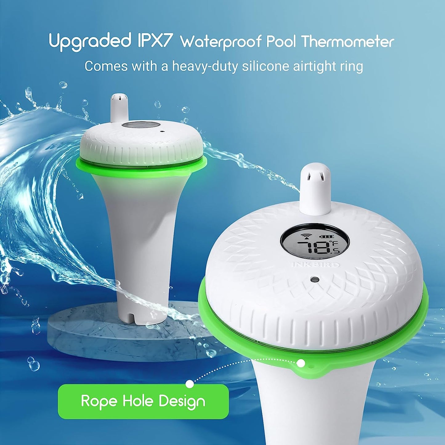 Wireless Pool Thermometer Set IBS-P02R