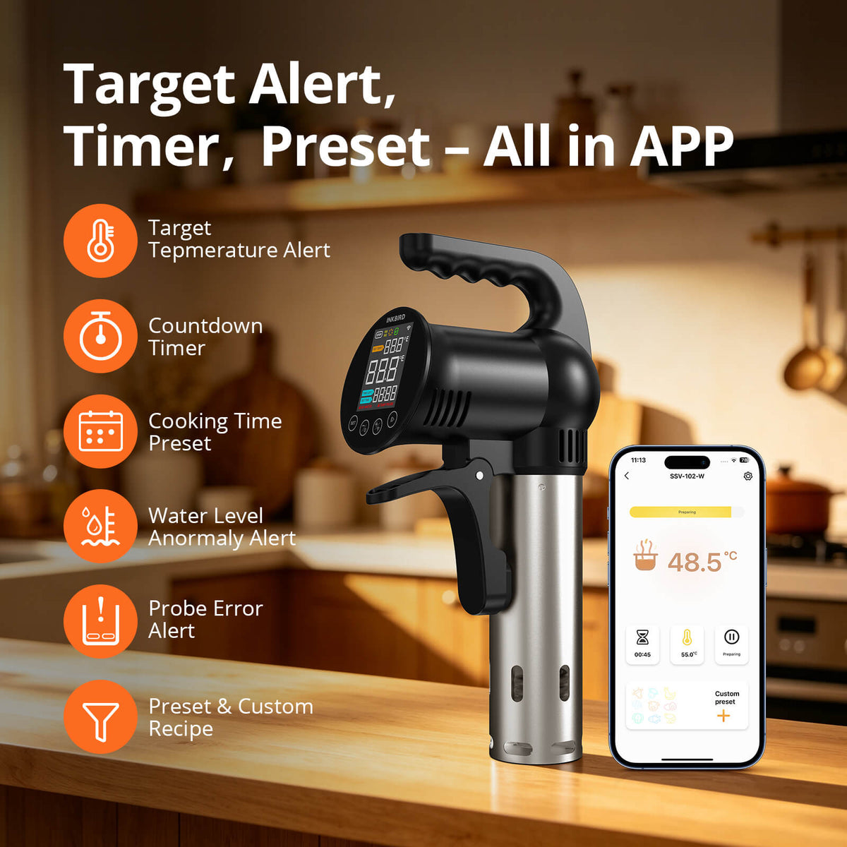 WiFi Sous Vide Cooker SSV-102-W