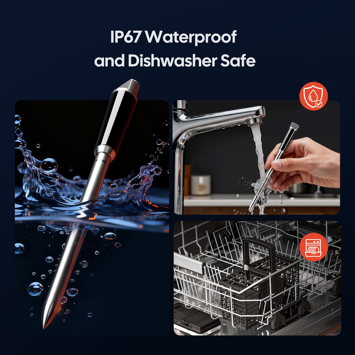 NIST-Certified WiFi & Bluetooth Meat Thermometer INT-31-BW