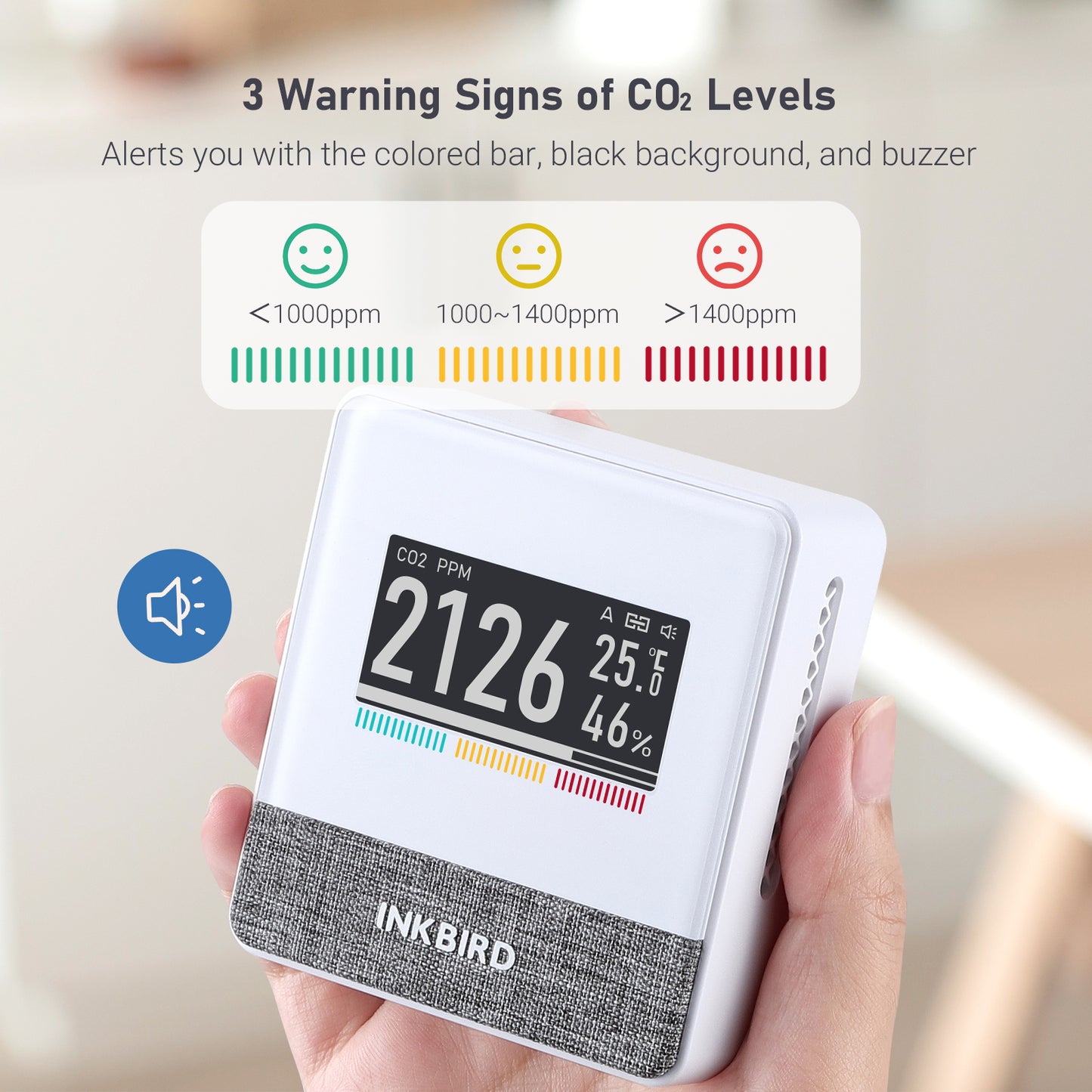 Wireless 4-in-1 Air Quality Monitor IAM-T1