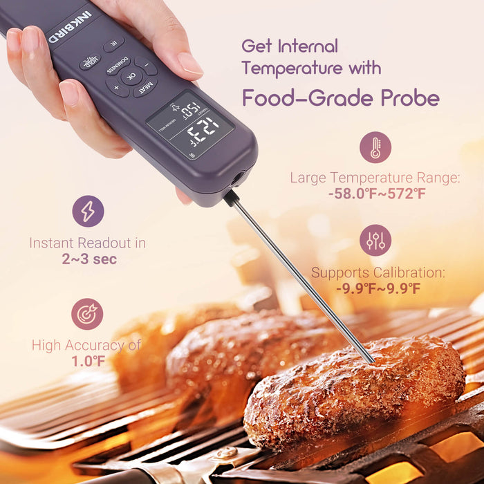 Wholesale Inkbird Instant Read BG-HH2P BBQ Thermometer with 2