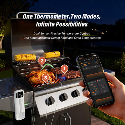 Wireless & Wired Dual-Use Meat Thermometer INDT-33-B