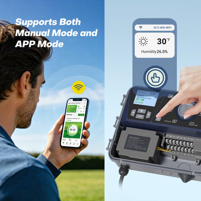 8-Zone Independent Control Sprinkler Controller IICO-800-WIFI