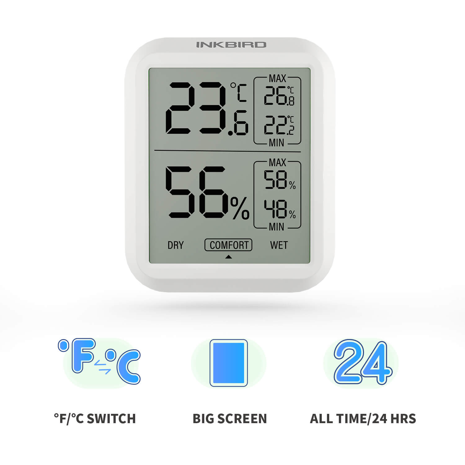 Digital Hygrometer Thermometer ITH - 20 - INKBIRD