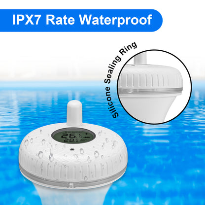 IBS-P02B Pool Thermometer with IPX7 Waterproofing and Silicone Sealing Ring