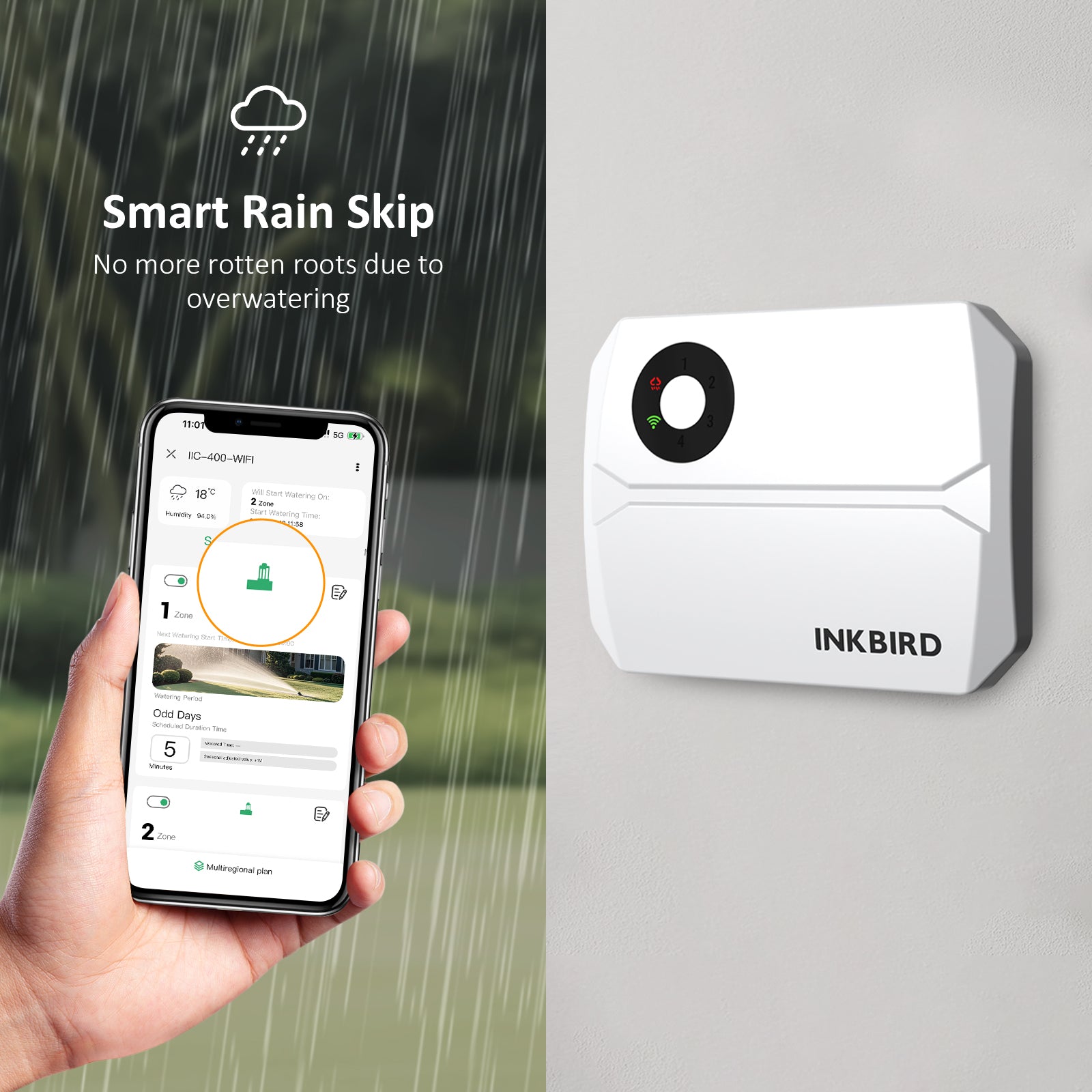 IIC-400-WIFI Smart Rain Skip Function